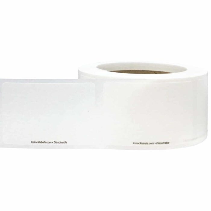 Dissolvable Blank Stickers for Food Rotation and Canning 2" x 3" - Image 2