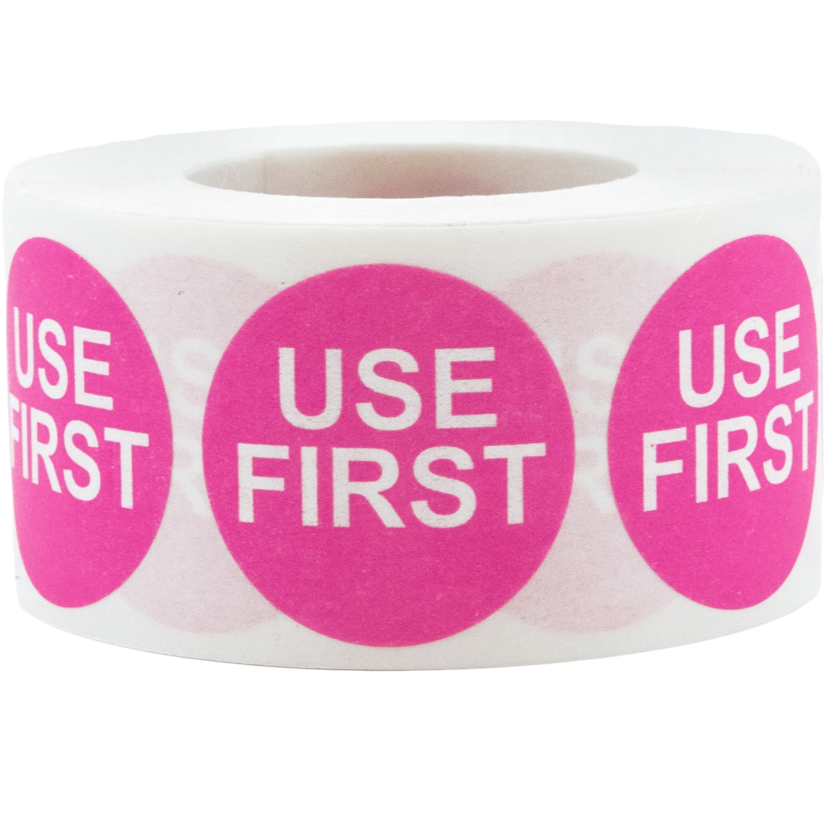 Use First Dissolvable Pink Labels 1" Round Use First Dissolvable Pink Labels 1" Round