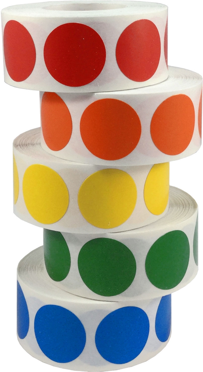 Color Code Labels Primary Bulk Pack 3/4" Color Code Labels Primary Bulk Pack 3/4"