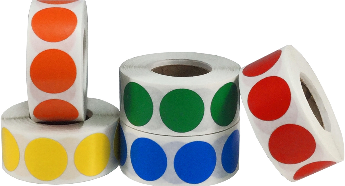 Color Code Labels Primary Bulk Pack 3/4" Color Code Labels Primary Bulk Pack 3/4"