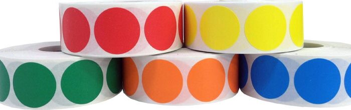 Color Code Labels Primary Bulk Pack 3/4" - Image 4