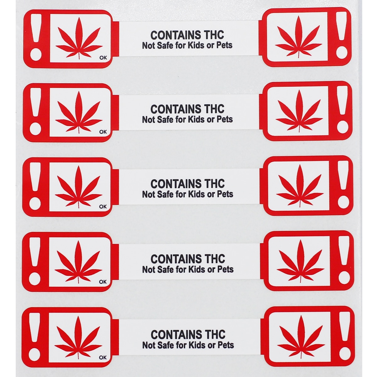 Oklahoma Contains THC Tamper Warning Seals for Marijuana Packaging Oklahoma Contains THC Tamper Warning Seals for Marijuana Packaging