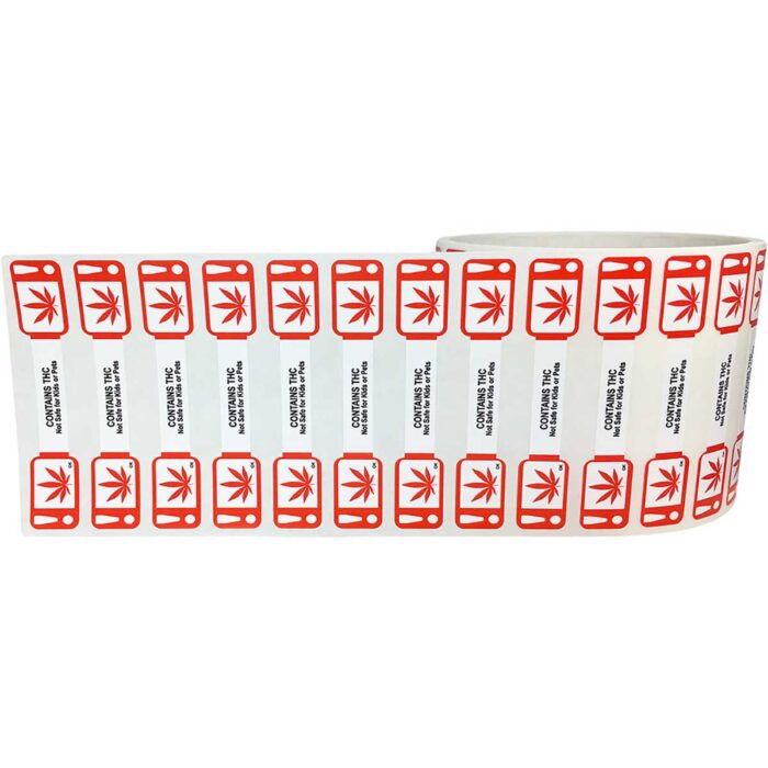 Oklahoma Contains THC Tamper Warning Seals for Marijuana Packaging - Image 3