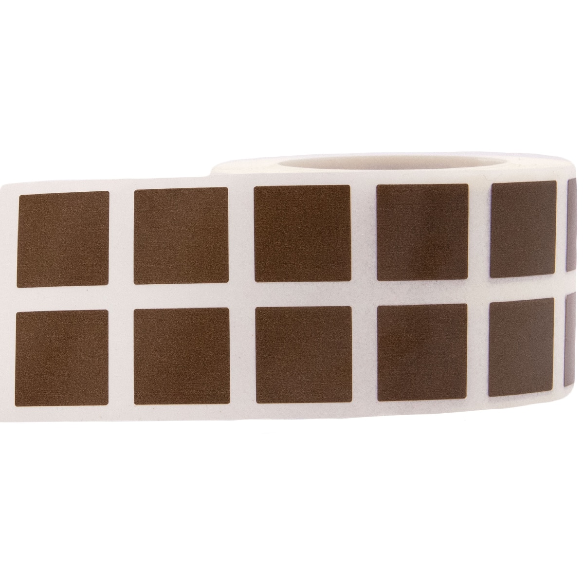 Small Brown Stickers 1/2" Square Small Brown Stickers 1/2" Square