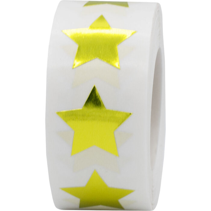 Gold Star Stickers 3/4" Inch - Image 1
