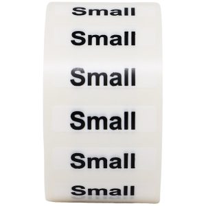 Standard Clear Small Size Strip Labels for Retail Shirts 1.25" x 5" Standard Clear Small Size Strip Labels for Retail Shirts 1.25" x 5"
