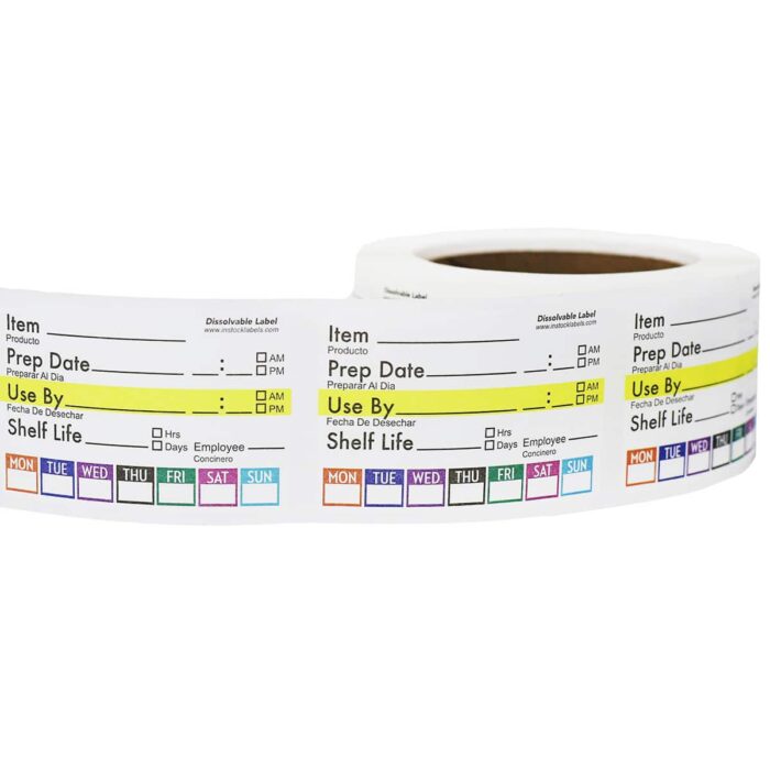 2 x 3" Dissolvable Universal Prep New Design Labels - Image 2