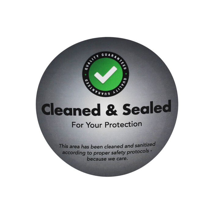 Black Cleaned and Sealed Labels | 3" Round - Image 3