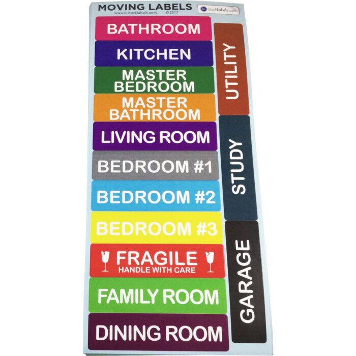 Home Moving Organization Stickers - Image 1
