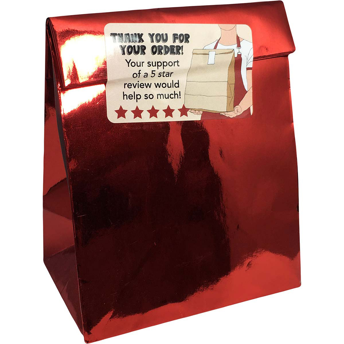 Five Star Review Labels for Food Delivery Five Star Review Labels for Food Delivery