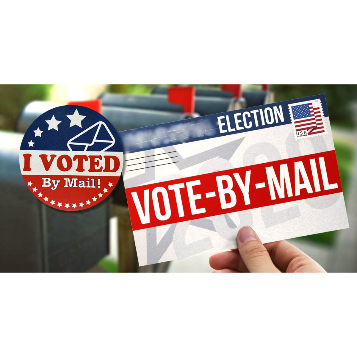 I Voted By Mail Stickers | 25 Semi-Gloss Stickers I Voted By Mail Stickers | 25 Semi-Gloss Stickers