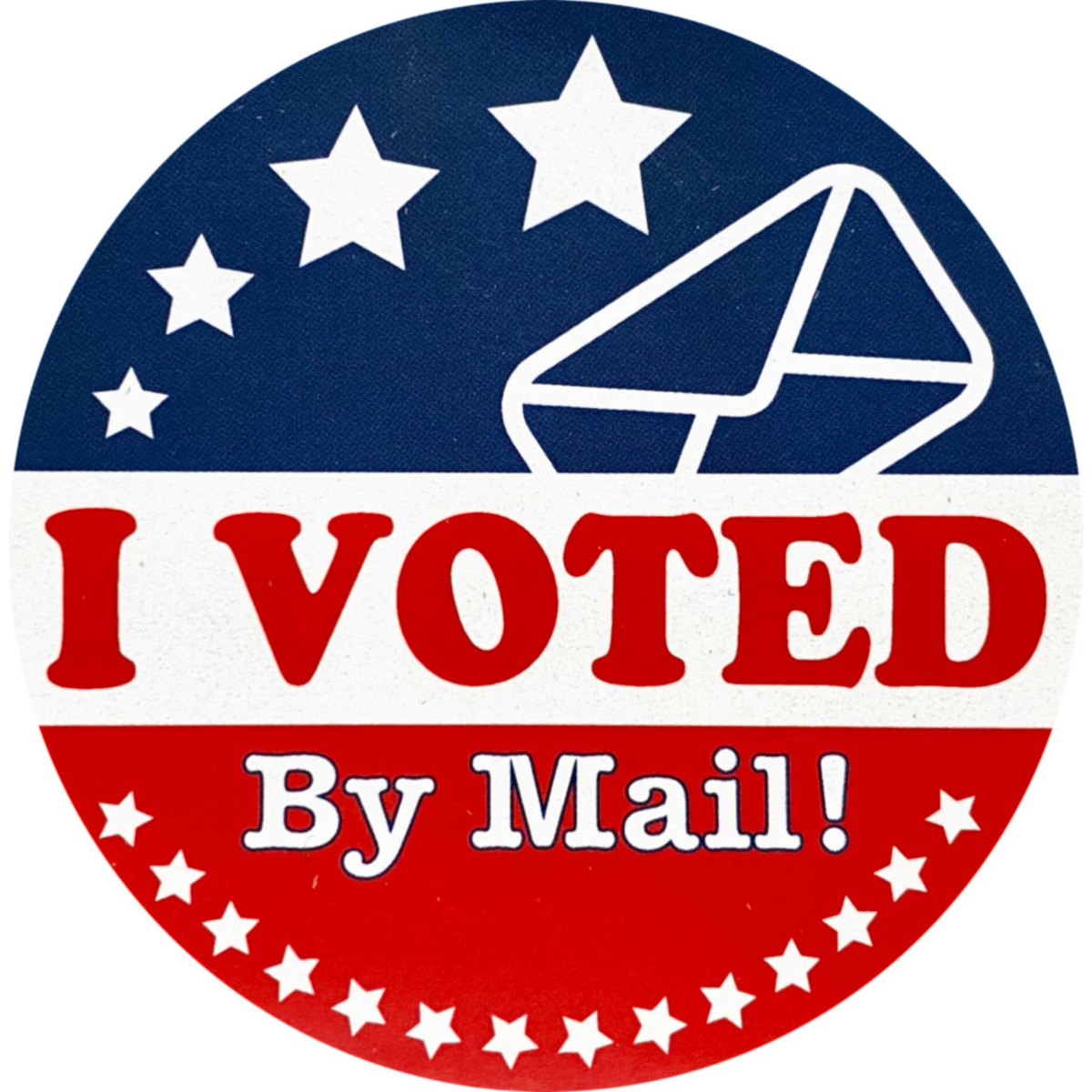 I Voted By Mail Stickers | 25 Semi-Gloss Stickers I Voted By Mail Stickers | 25 Semi-Gloss Stickers