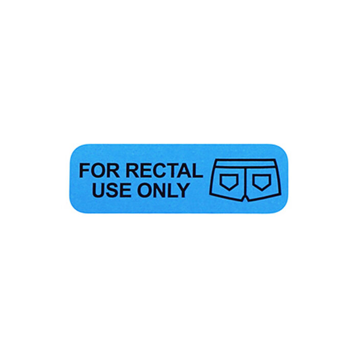 For Rectal Use Only Fluorescent Blue Rectangle Labels 0.5 x 1.5" - Image 3