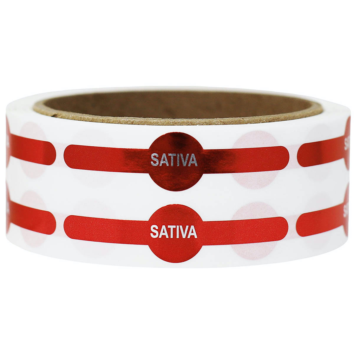Metallic Red Sativa Vial Tube Labels 0.6 circle (0.25 band) x 2.5" Vial Tube Metallic Red Sativa Vial Tube Labels 0.6 circle (0.25 band) x 2.5" Vial Tube
