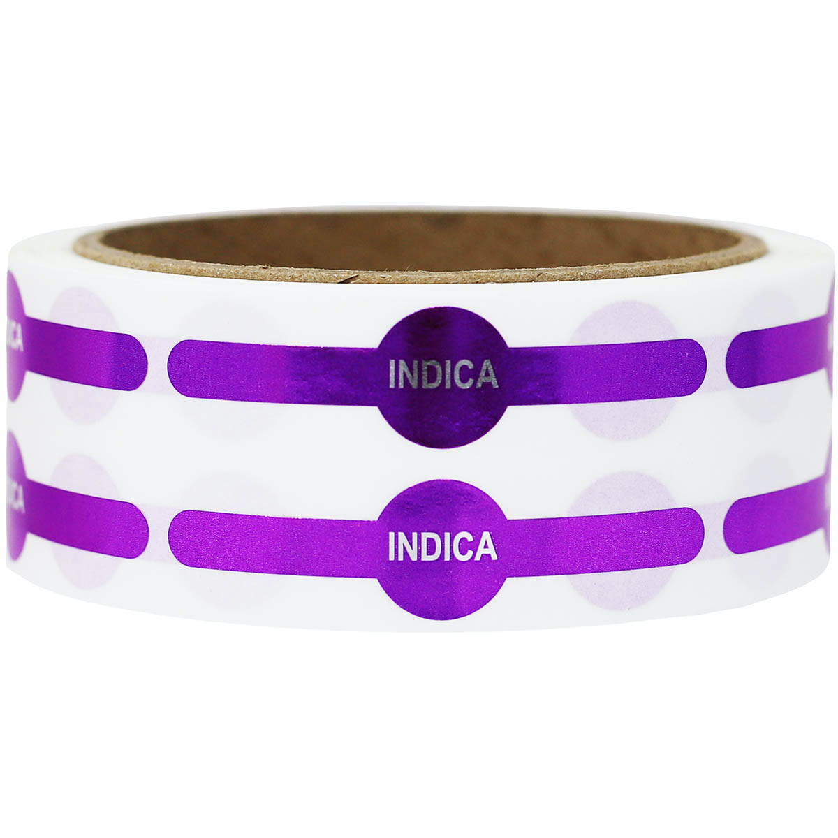 Metallic Purple Indica Vial Tube Labels 0.6 circle (0.25 band) x 2.5" Vial Tube Metallic Purple Indica Vial Tube Labels 0.6 circle (0.25 band) x 2.5" Vial Tube