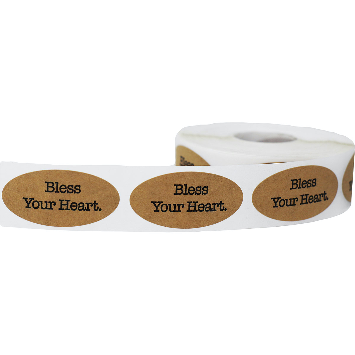 Natural Kraft Bless Your Heart Stickers Natural Kraft Bless Your Heart Stickers