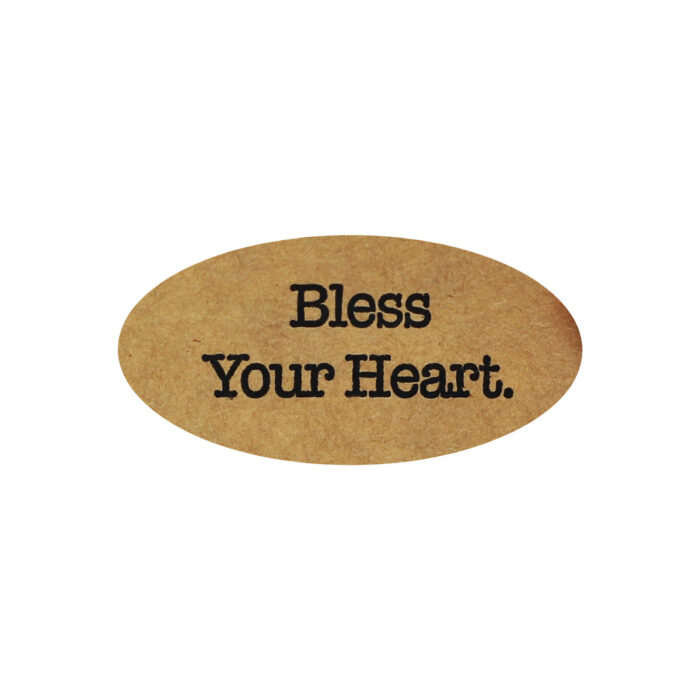 Natural Kraft Bless Your Heart Labels - Qty 50 - Image 3