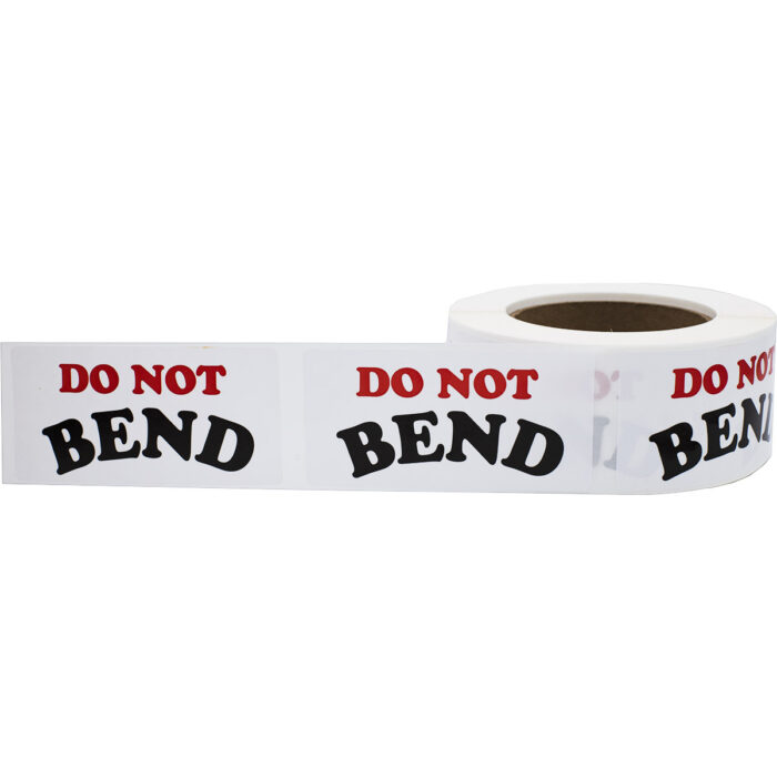 DO NOT BEND Warning Labels 2 x 4" - Image 2