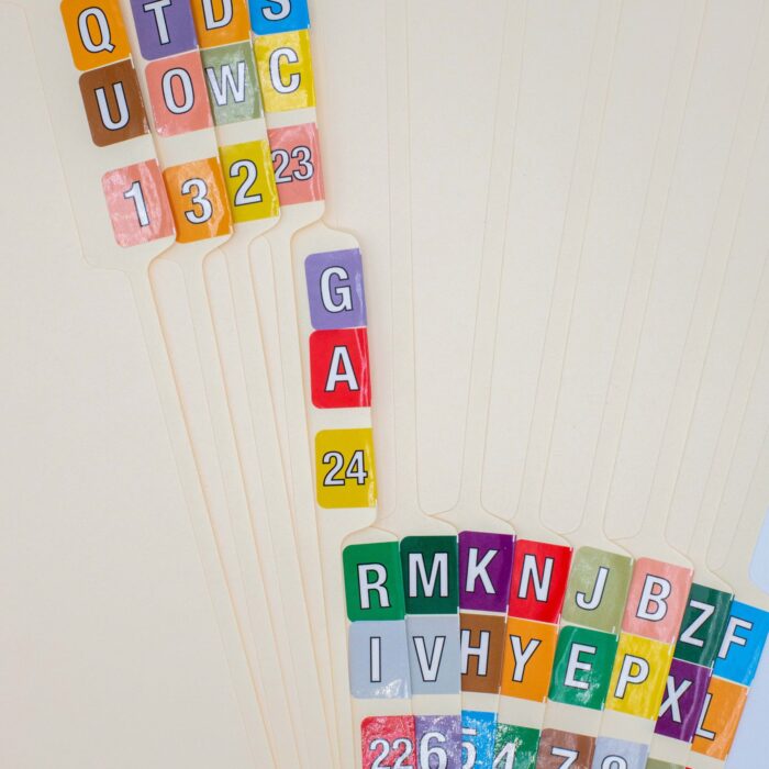 Full Alphabet Barkley Compatible Filing Bulk Labels (A-Z) - Image 4