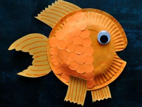 Goldfish Paper Plate