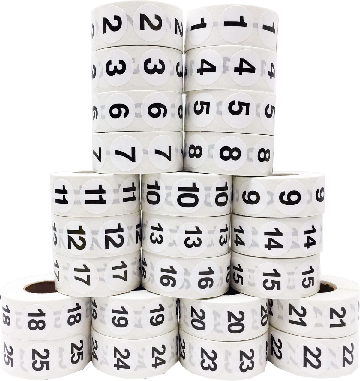 3_4_ 1-25 Bulk-NL125BULK Number Rolls